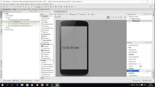 Android Studio TextClock Tutorial Teil 1