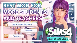 Best ALL-IN-ONE Mod To Improve High School Years 🎓  The Sims 4 +  LINKS