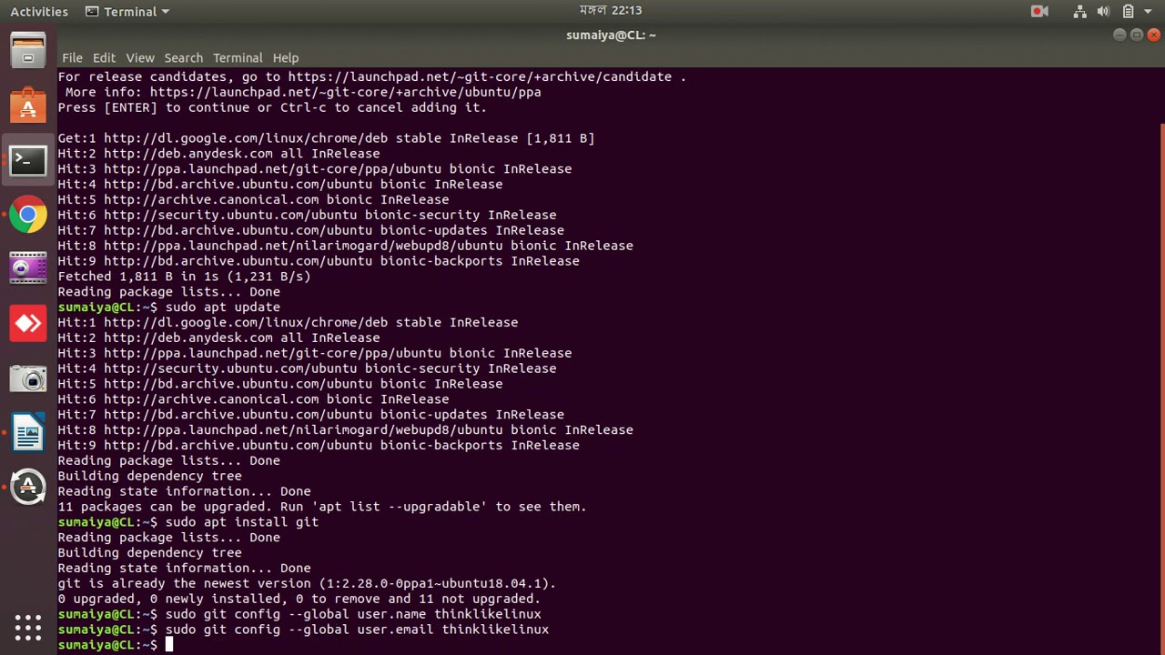 How to install Git on Ubuntu - YouTube