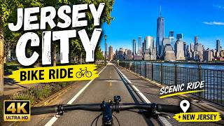 Bike Ride Through Jersey City | Newport & Exchange Place I NJ Cycling 4K