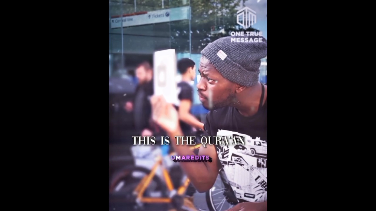 His Reaction 🥺💘 - This Is The Qura'an?! - Edit - UmarEdits #shorts #viral #islam #quran #reaction