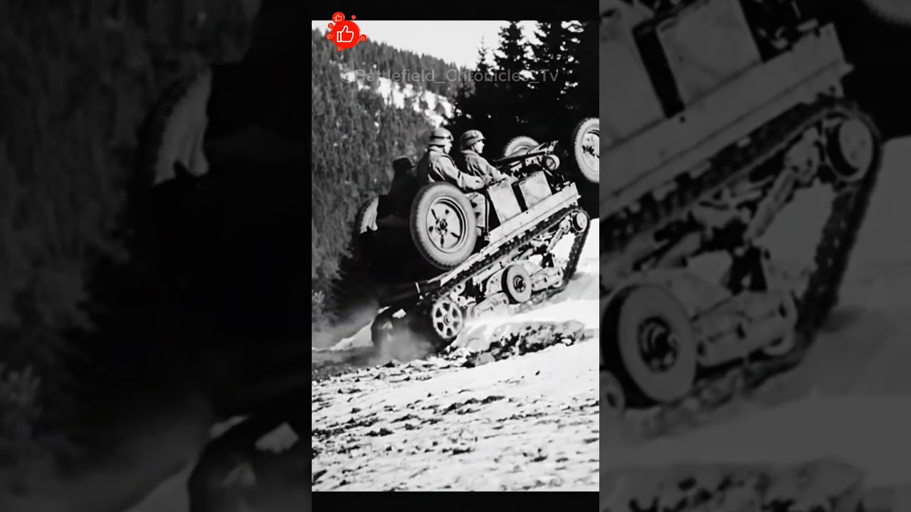 WWII Motorcycle-Tank Doing a Wheelie! 🏍🇩🇪