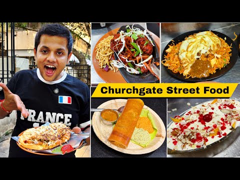 Best CHURCHGATE Street Food | Rameshwaram Dosa, Khau Galli Chicken & Mango Cream | 4K