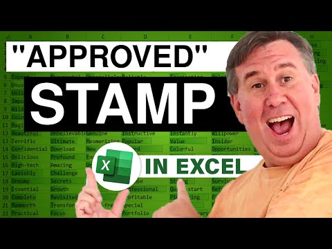 Excel - Display "Approved" in a Cell Using a Textbox - Episode 992