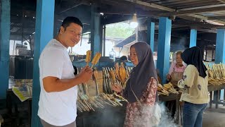 Buka puasa di luar, sekalian mampir pasar ikan belanja ikan asap, keluarga ndeso 