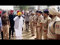 Punjab cm bhagwant mann meets sangrur and patiala ssps at his sangrur residence