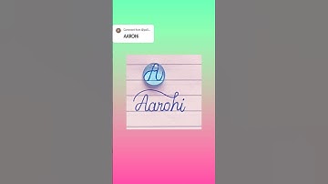 #Aarohi name #writting #calligraphy