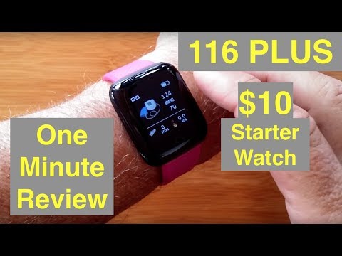 Bakeey 116 Plus Full Featured Apple Watch Shaped Starter Smartwatch for $10: One Minute Overview