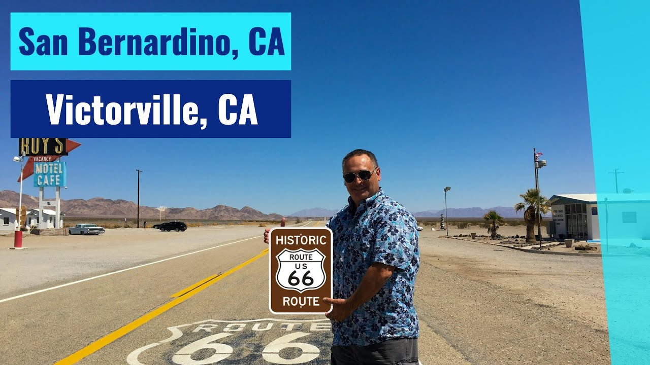 Autocollant Route 66 San Bernardino – Vinyle Blanc, Motif Poisson, Y7-2.720