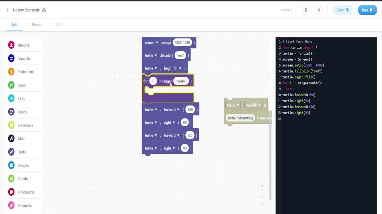Coding Made Easy: Creating A Rectangle Part 2 In Block Scripting and ...