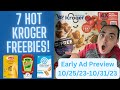 7 HOT KROGER FREEBIES!!! + EARLY KROGER AD PREVIEW (10/25/23-10/31/23) ~ BOGOS / MEGA EVENT / MORE!
