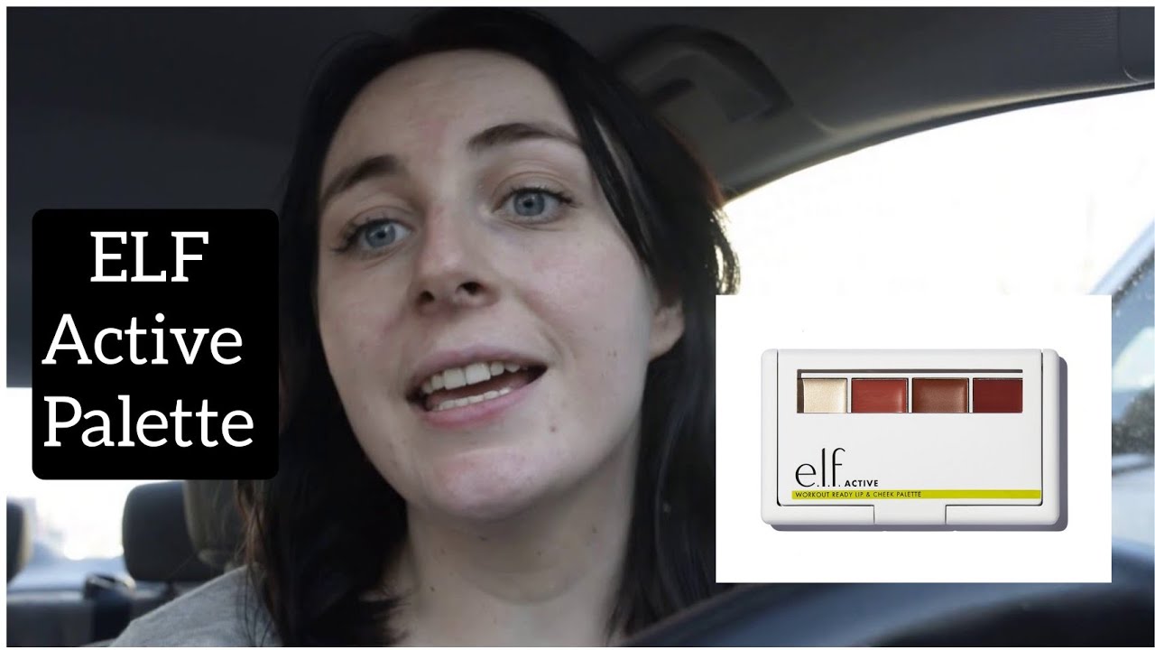 Perfect Car Makeup? ELF Active Workout Ready Lip & Cheek Palette 💋