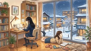 Quiet winter study and family warmth ❄️ Ghibli inspired ASMR story 