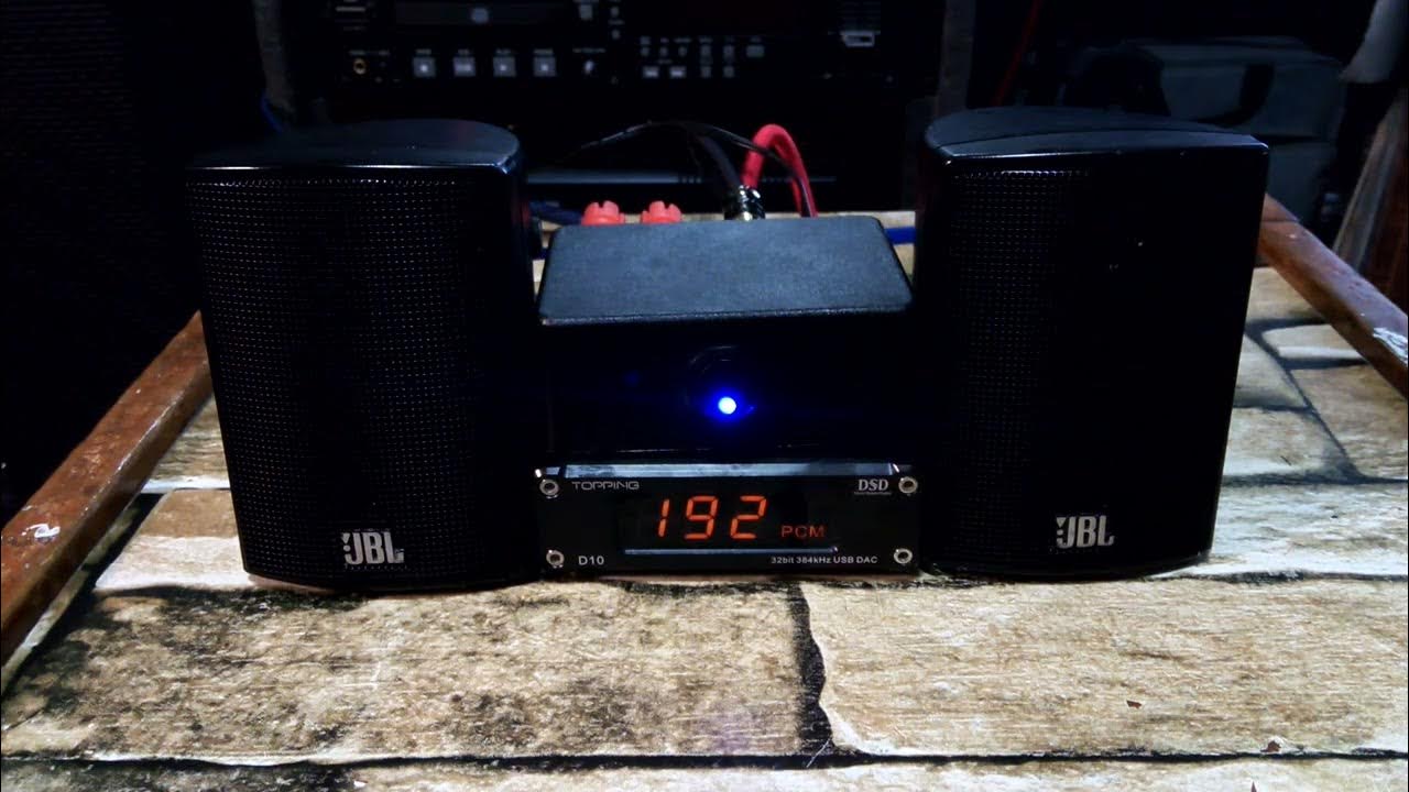 JBL 135sat prueba de audio. YouTube