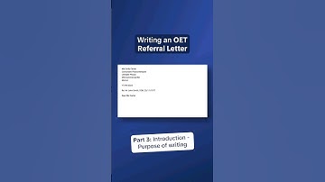OET Letter Writing - How to Write the Purpose of the Letter
