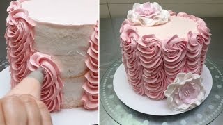Buttercream Cake Decorating | Easy Buttercream Piping Technique by Cakes StepbyStep.