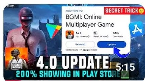 BGMI 4.0 UPDATE KAISE KARE / BGMI UPDATE NOT SHOWING IN PLAY STORE / BGMI UPDATE NOT COMING PROBLEM