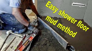 How to install mortar for a shower