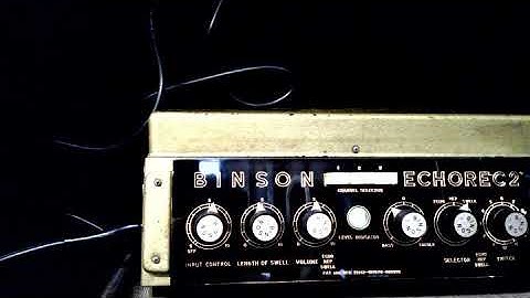 Aubrey Guitar Solo with BINSON ECHOREC 2, Fully Restored 1960