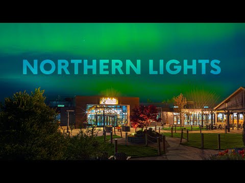 Northern Lights over Tree House Brewing Company
