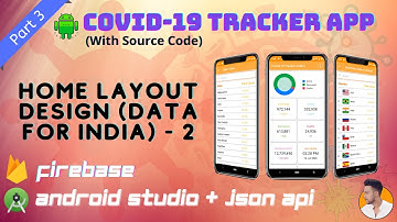 #3. Home page layout design Part-2 | Covid-19 Tracker App using Android Studio (With Source Code)