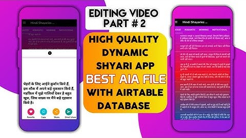 New Dynamic Shayari app aia file, Full EDITING TUTORIAL,Earn 10$ per day admob earning,PART 2