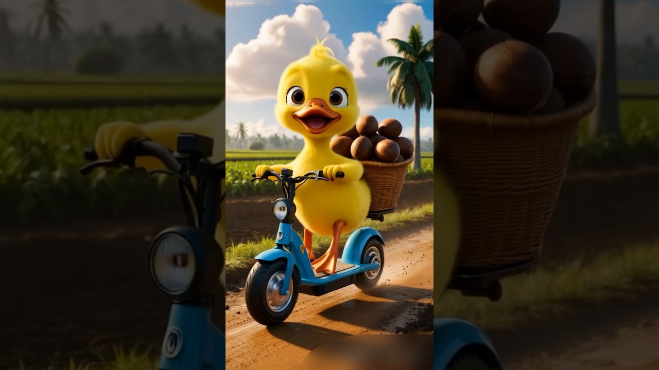 Duck🐤selling coconut🥥 
