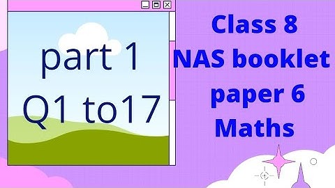 #NAS booklet answers  class8 sample paper6