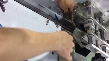 Installing of pillow packing machine