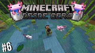 🏞 EL LAGO DE AJOLOTES! | Minecraft Desde Cero Resumen #6
