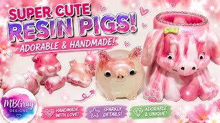 Super Cute Resin Pigs DIY 🐷✨ Adorable Handmade Resin Creations