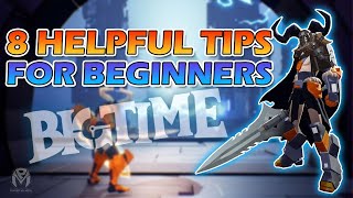 8 Tips for Beginner's in Bigtime! NEW FREE to Play NFT GAME!
