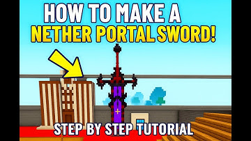 🔥 How to Make a Nether Portal Sword in Minecraft (Step by Step Tutorial)