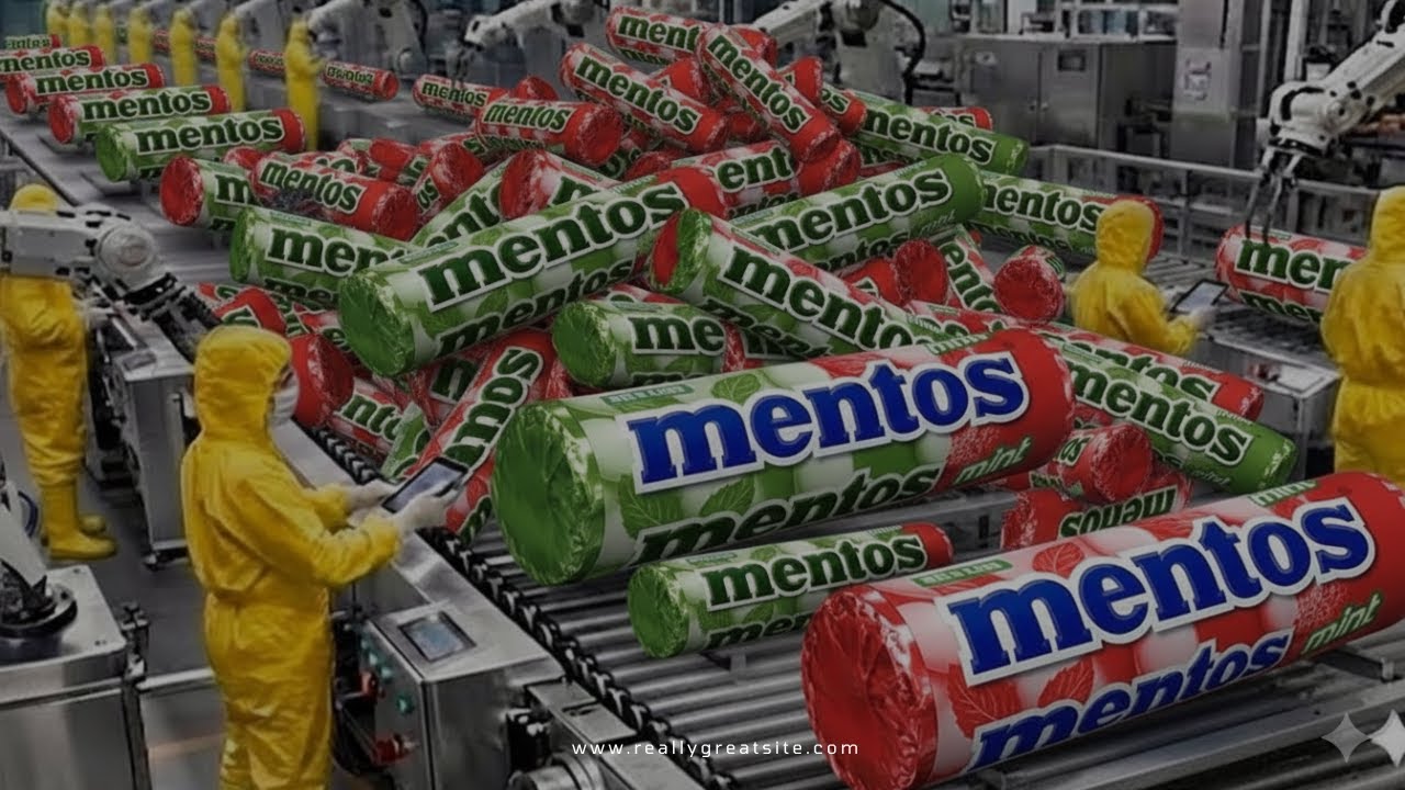 How Mentos Is Made In Factory: Processing Millions of Mentos (Full Process