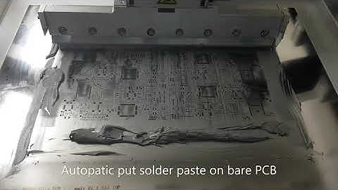 Automatic printing solder paste on bare PCB