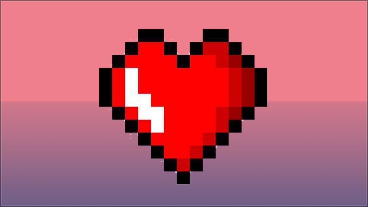 Картинка сердечко из майнкрафта