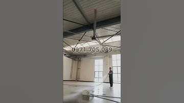 TEST CHỐNG NƯỚC QUẠT TRẦN CÔNG NGHIỆP HVLS – KALE FANS #hvlsfan, #quatcongnghiep, #tietkiemdien