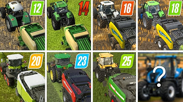 Fs12 Vs Fs14 Vs Fs16 Vs Fs18 Vs Fs20 Vs Fs23 Vs Fs25 | Making Bales | Timelapse