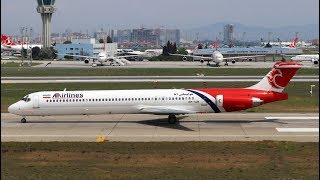 *EXTREME RARE* ATA Airlines McDonnell Douglas MD-82 Takeoff @ Istanbul Ataturk Airport