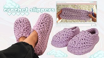 Quick Crochet Slippers! So chunky ☁