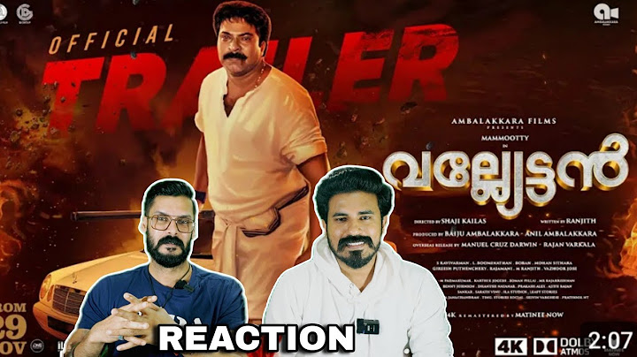 Vallyettan 4K Official Trailer Reaction | Mammootty Shobhana Shaji Kailas | Entertainment Kizhi