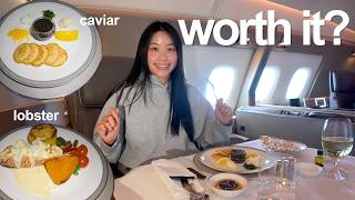 Everything I Ate Flying FIRST CLASS SUITES for 8 HOURS! ($4,000 Ticket)