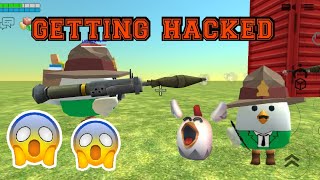 Getting Hacked in chicken gun 😱😱