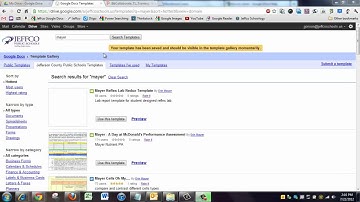 Google Docs Templates and Template Gallery