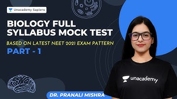 Biology Full Syllabus Mock Test : 1 | Based on Latest NEET 2021 Exam Pattern | Dr. Pranali Mishra