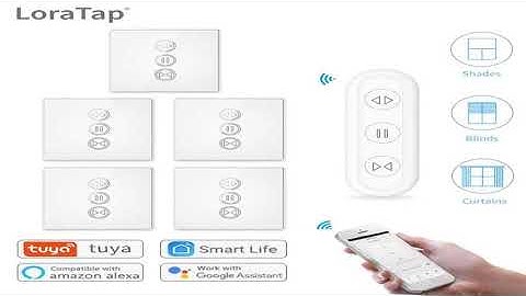 Tuya Smart Life Curtain Switch Remote Control Blinds Engine Roller Shutter RF+WIFI App Tim