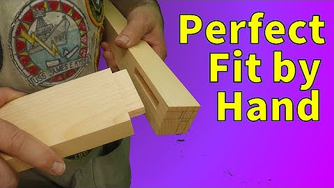 Mortise And Tenon Joint By Hand - Table Apron (2020)