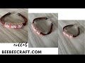 Peyote Tube Leather Bracelet -Beebeecraft.com Collab