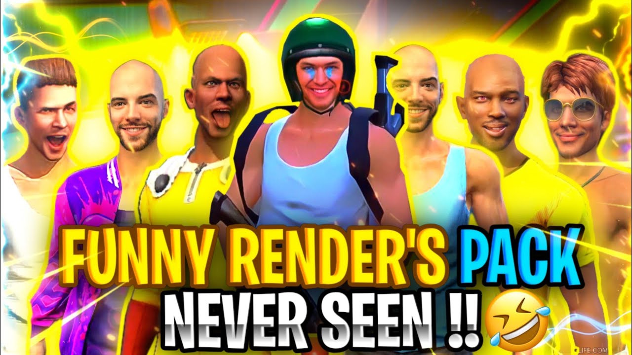 Free Fire Funny Render  Pack No Copyright   Funny Character Png Drive Link For Thumbnail