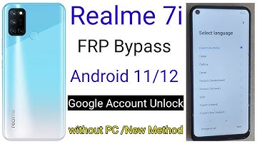 Realme 7i || FRP Bypass || Android 11/12 || Google Account Unlock || Without Pc || New Method 2025
